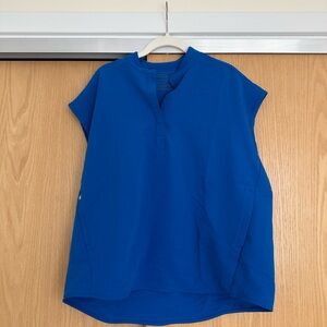 Figs Royal Blue Rafaela Oversized Scrub Top